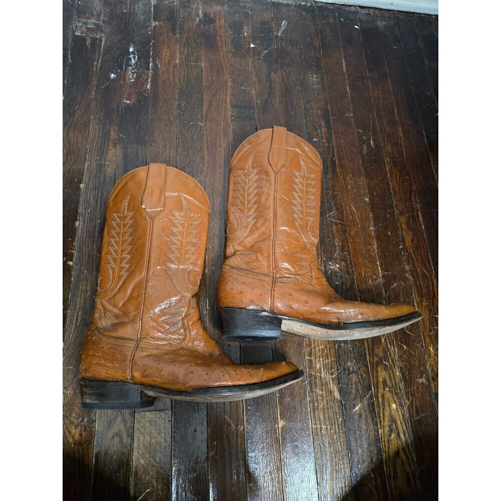 Vintage Botas Calibre Light Brown Cowboy Boots - Picture 6 of 16